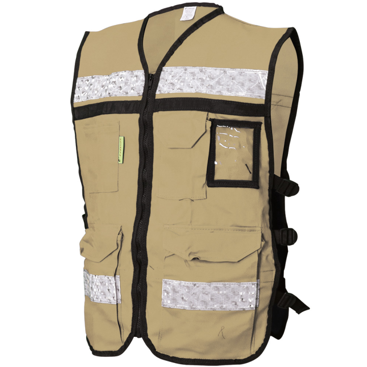 CHALECO C.  BEIGE ABIERTO T/RESCATISTA LIGERO SR-2040BGCR