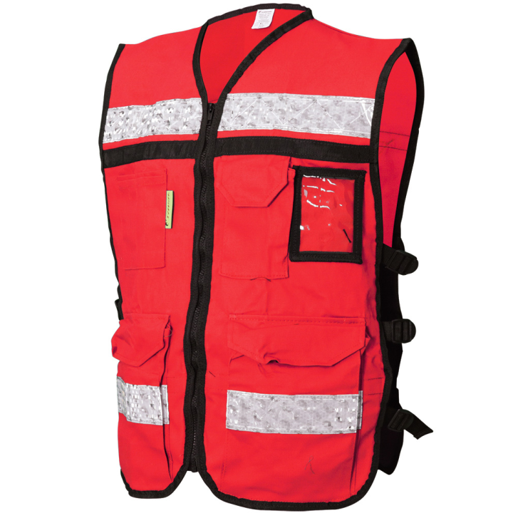 CHALECO C.  ROJO ABIERTO T/RESCATISTA LIGERO SR-2040RCR