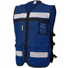CHALECO C/AZUL REY ABIERTO T/RESCATISTA SR-2040AZRCR