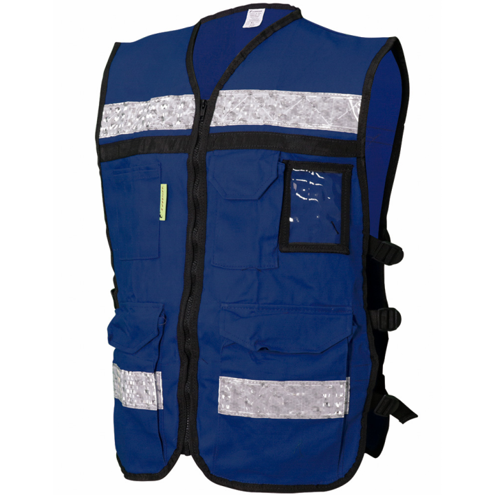 CHALECO C/AZUL REY ABIERTO T/RESCATISTA SR-2040AZRCR