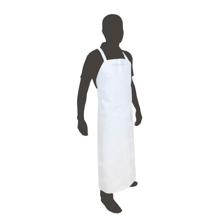 DELANTAL TPU COLOR BLANCO Ancho 90 cms, Alto 116 cms  DD-1155