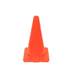 CONO DE SEGURIDAD  18" C/NARANJA  DE PVC  SR-3180