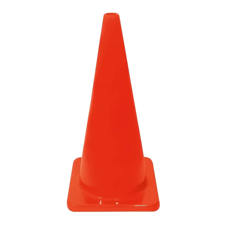 CONO DE SEGURIDAD  28" C/NARANJA  DE PVC  SR-3185