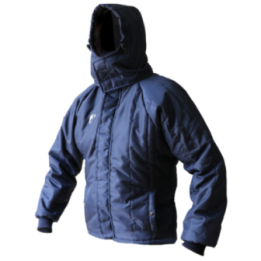 CHAQUETA CORTA P/CUARTO FRIO-50° CON GORRO TIPO PASAMONTAÑA DD-401