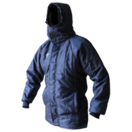CHAQUETA ABAJO DE LA CINTURA P/CUARTO FRIO -50° CON GORRO T/PASAMONTAÑA  DD-408
