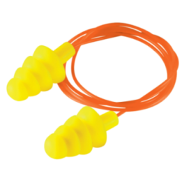 TAPON AUDITIVO REUSABLE 27DB C/AMARILLO C/CORDON, BOLSA C/1PAR M. JYRSA