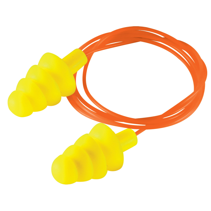 TAPON AUDITIVO REUSABLE 27DB C/AMARILLO C/CORDON, BOLSA C/1PAR M. JYRSA