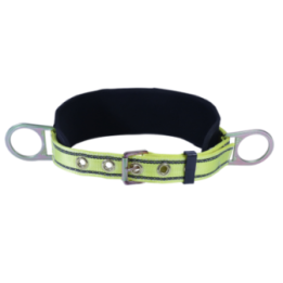 CINTURON D/SEG D/NYLON ANILLOS "D" LATERALES RESPALDO DE FOAM SS-CARCD
