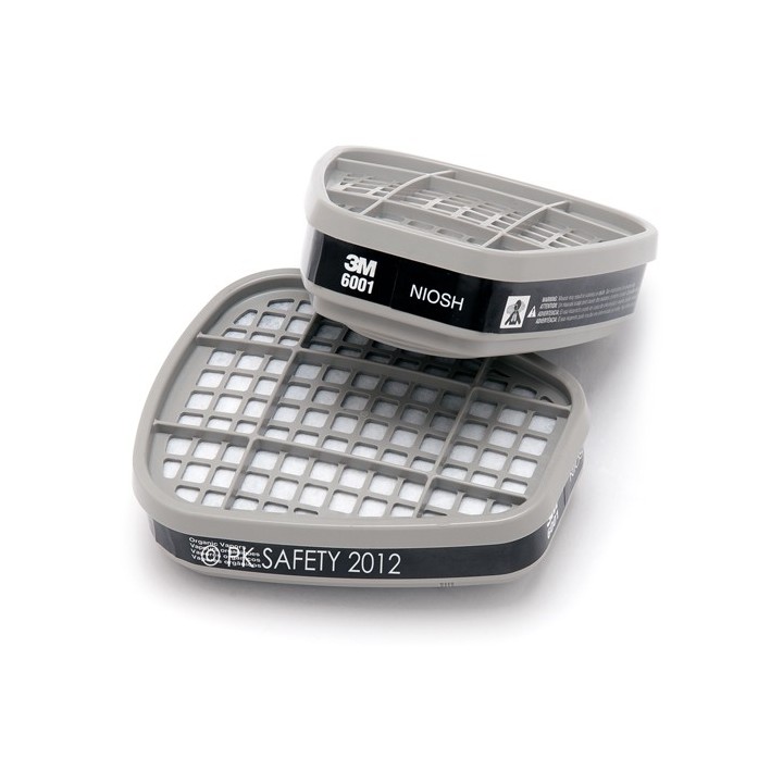 FILTRO PARA VAPORES ORGANICOS CON CARBON ACTIVADO 3M-6001