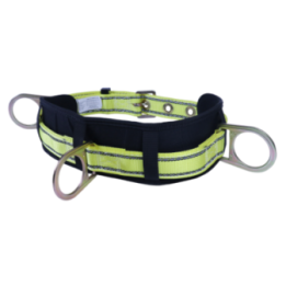 CINTURON D/SEG D/NYLON ANILLOS "D" LATERALES y ESPALDA RESPALDO DE FOAM SS-CAREDCD