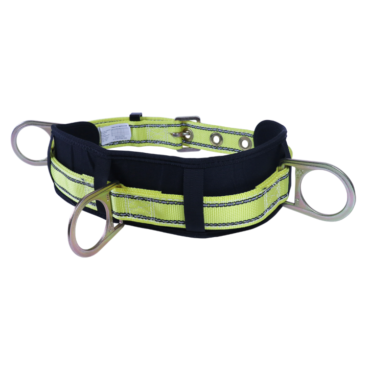CINTURON D/SEG D/NYLON ANILLOS "D" LATERALES y ESPALDA RESPALDO DE FOAM SS-CAREDCD