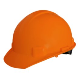 CASCO ANARANJADO SUSPENSION TEXTIL 6 PUNTOS CON RACHET M. JYRSA