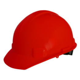 CASCO ROJO SUSPENSION TEXTIL 6 PUNTOS CON RACHET M. JYRSA